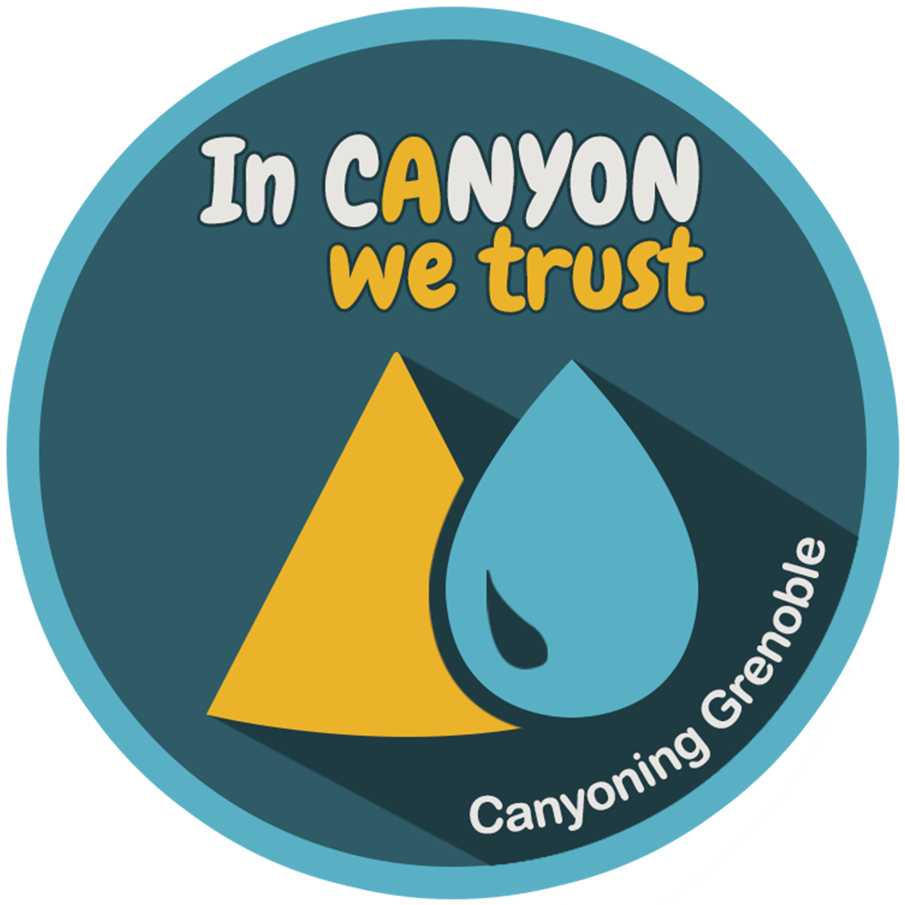 logo in canyon we trust canyoning à Grenoble, Lyon, Vercors